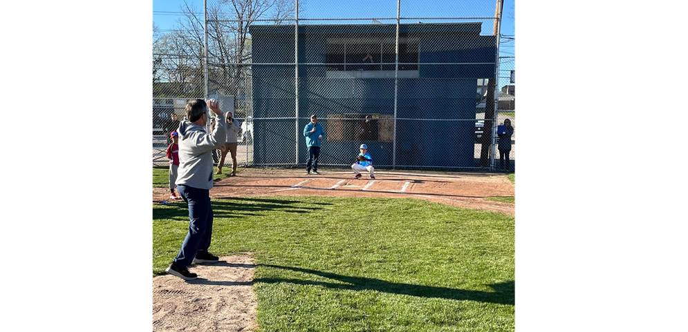 Mayor Throws Out First Pitch of 2022 Season