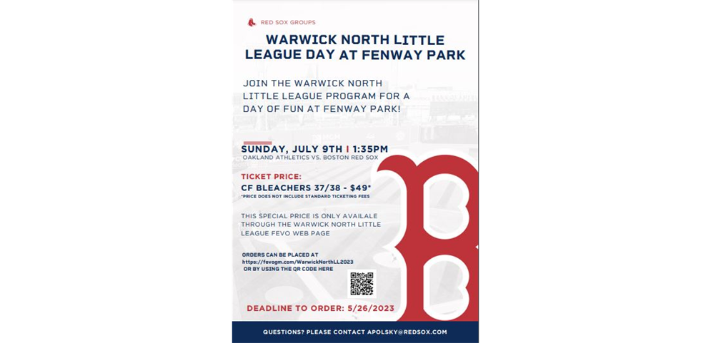 Warwick North LL Day at Fenway